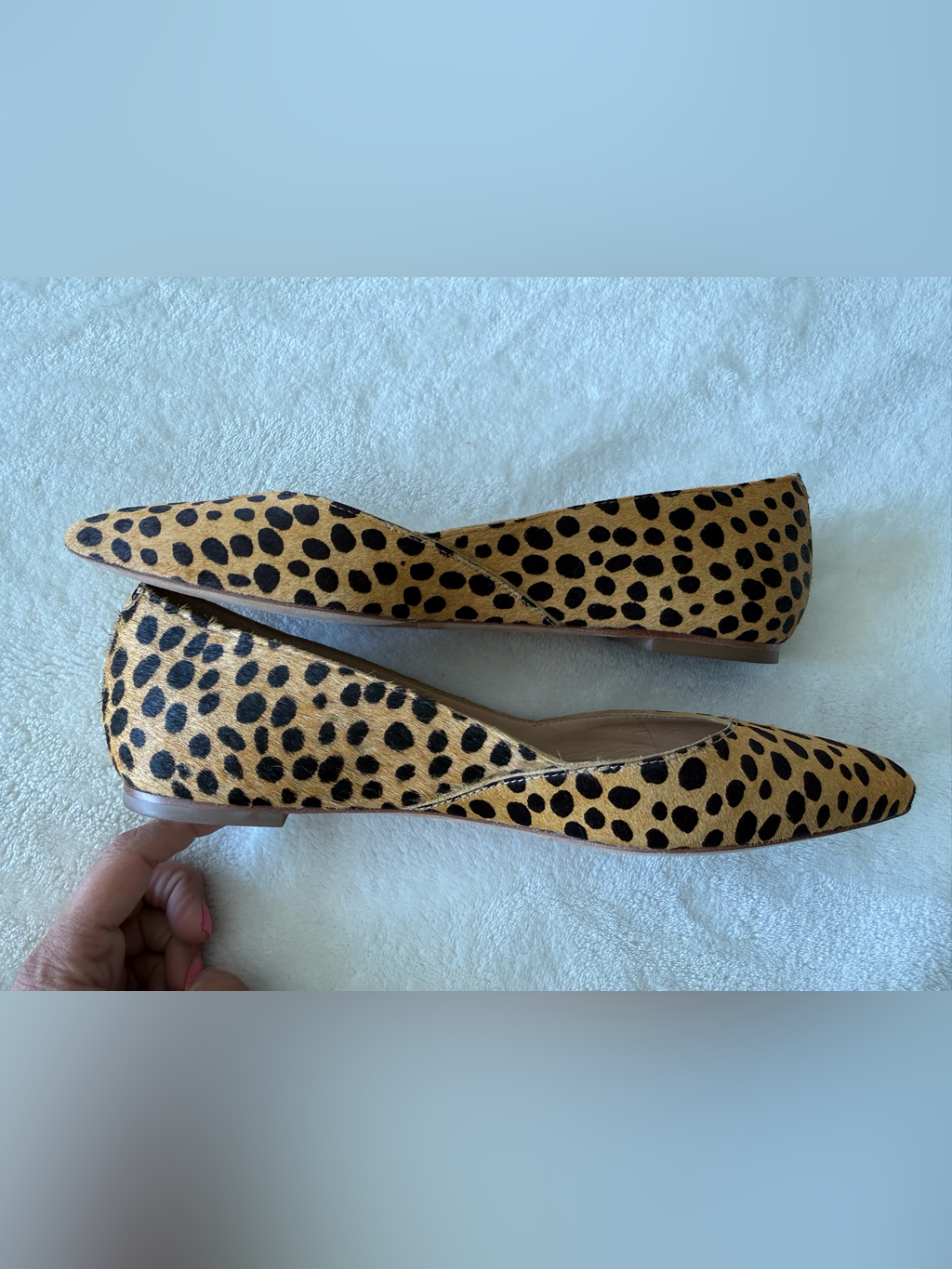 Loeffler Randall Pointed Leopard-Print Flats In Tan And Black — image 5 of 5
